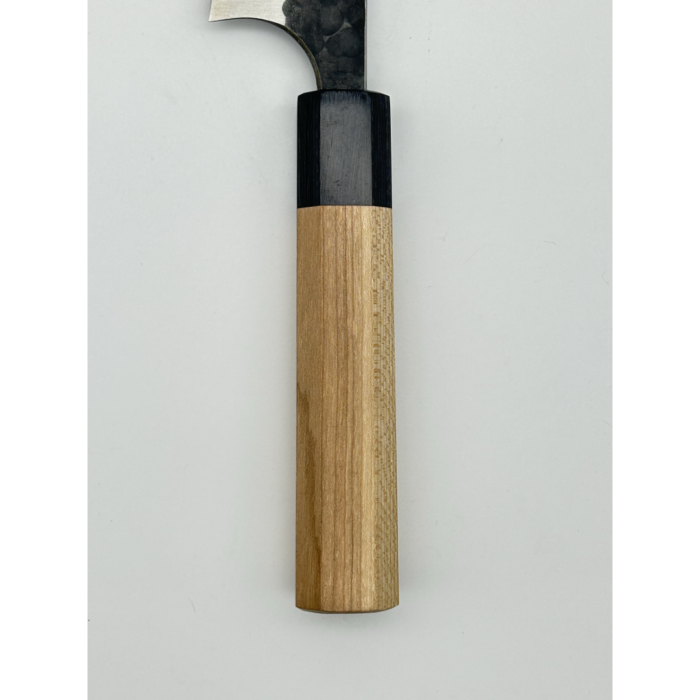 Masakage Koishi Aogami Super with Stainless Honesuki Japanese Knife 150mm Octagonal Cherrywood Black Pakkawood Handle - Image 3