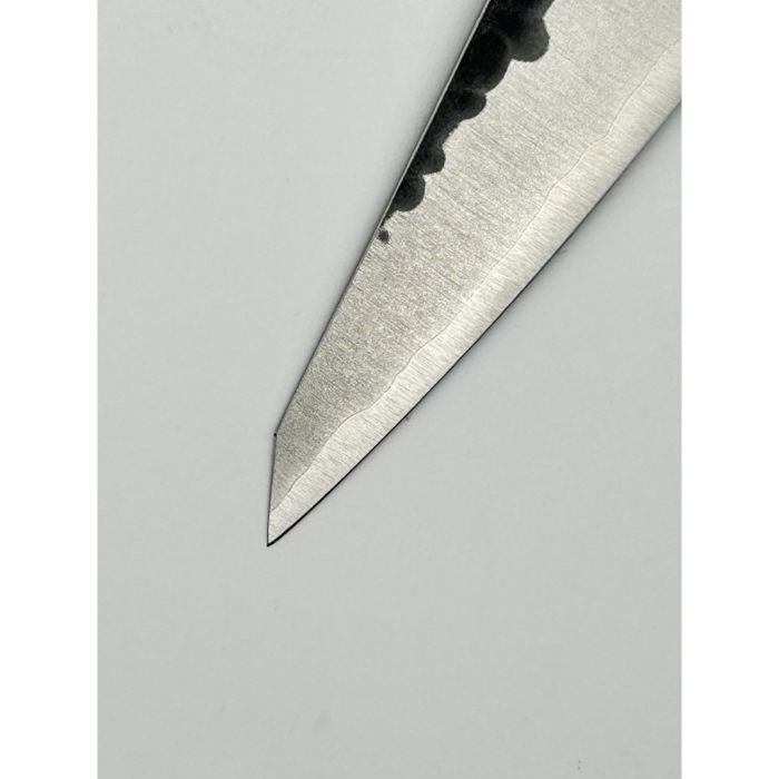 Masakage Koishi Aogami Super with Stainless Honesuki Japanese Knife 150mm Octagonal Cherrywood Black Pakkawood Handle - Image 6