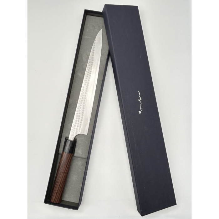 Katsushige Anryu Aogami Super Tsuchime Sujihiki Japanese Knife 270mm Octagonal Rosewood Handle - Image 7