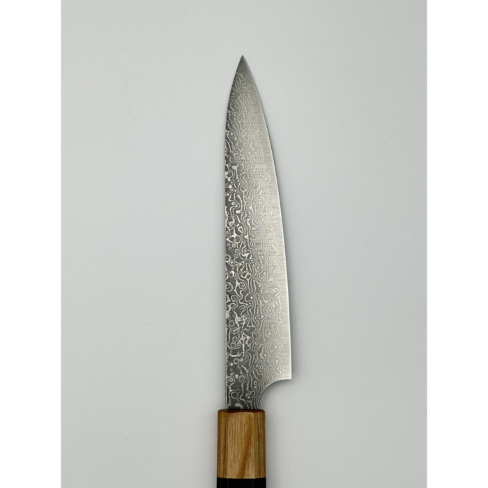 Kei Kobayashi SG2 Damascus Petty Japanese Knife 150mm Octagonal Rosewood Handle - Image 2