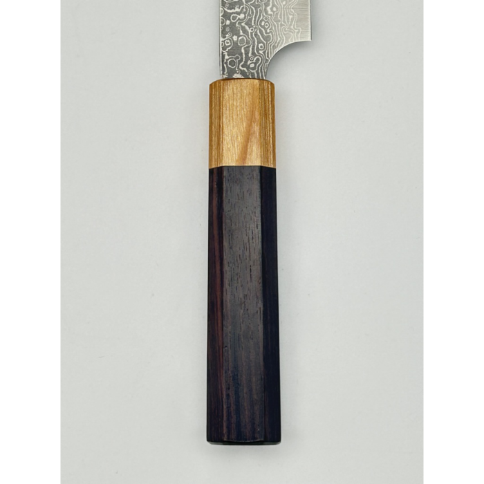 Kei Kobayashi SG2 Damascus Petty Japanese Knife 150mm Octagonal Rosewood Handle - Image 4