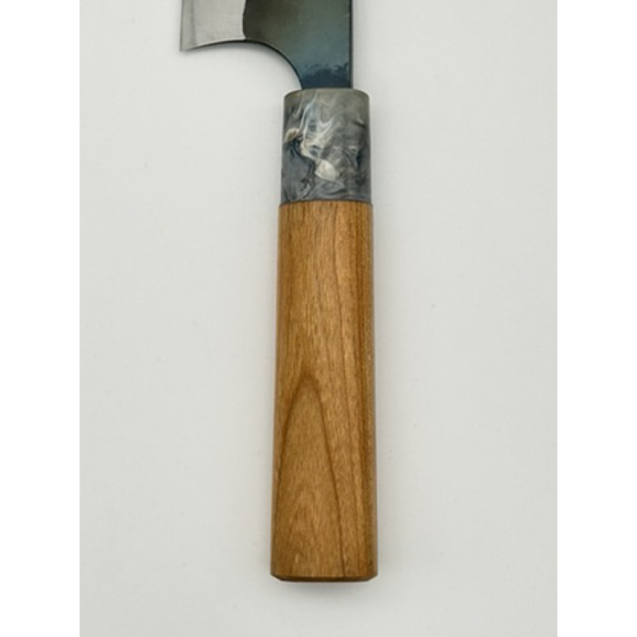 Masakage Mizu Aogami #2 Kasumi Gyuto Japanese Knife 210mm Octagonal Cherry Handle - Image 4