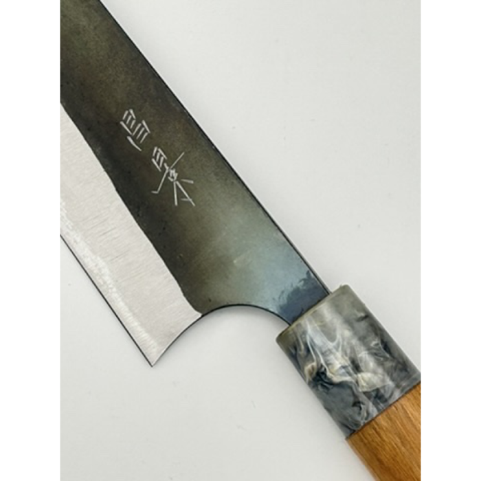 Masakage Mizu Aogami #2 Kasumi Gyuto Japanese Knife 210mm Octagonal Cherry Handle - Image 5