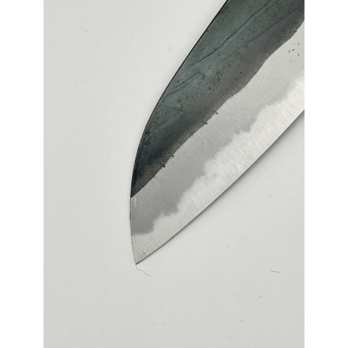 Masakage Mizu Aogami #2 Kasumi Santoku Japanese Knife 170mm Oval Cherry Handle - Image 6