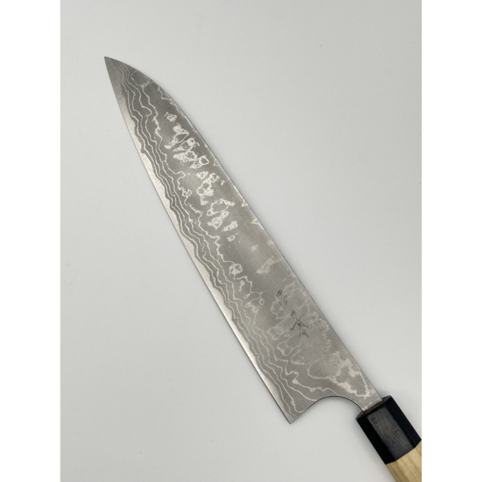 Masakage Shimo Shirogami 2 Matte Gyuto Japanese Knife 240mm Octagonal Magnolia Handle - Image 3
