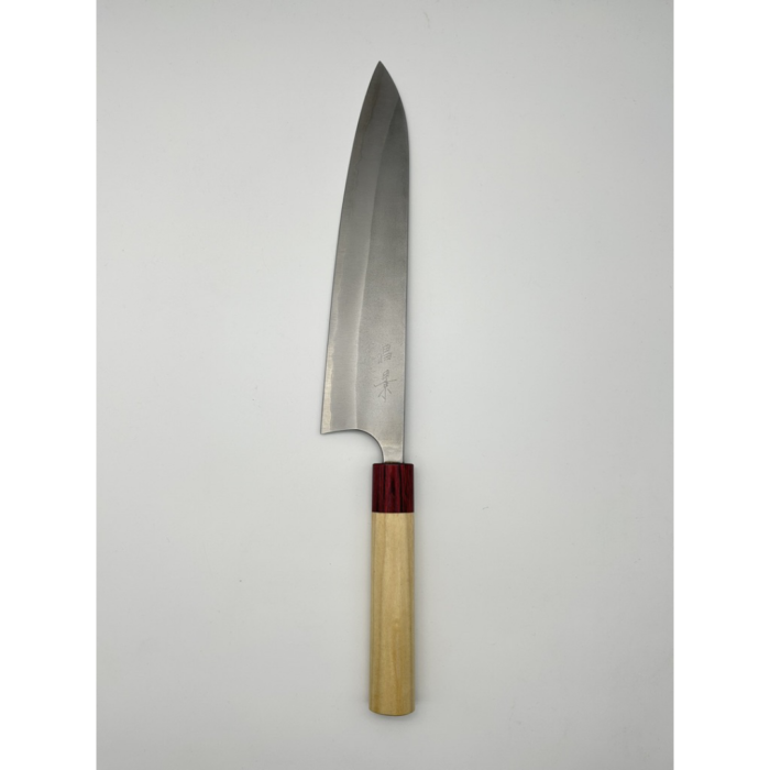 Masakage Yuki Shirogami 1 Kasumi Gyuto Japanese Knife 240mm Oval Magnolia Handle