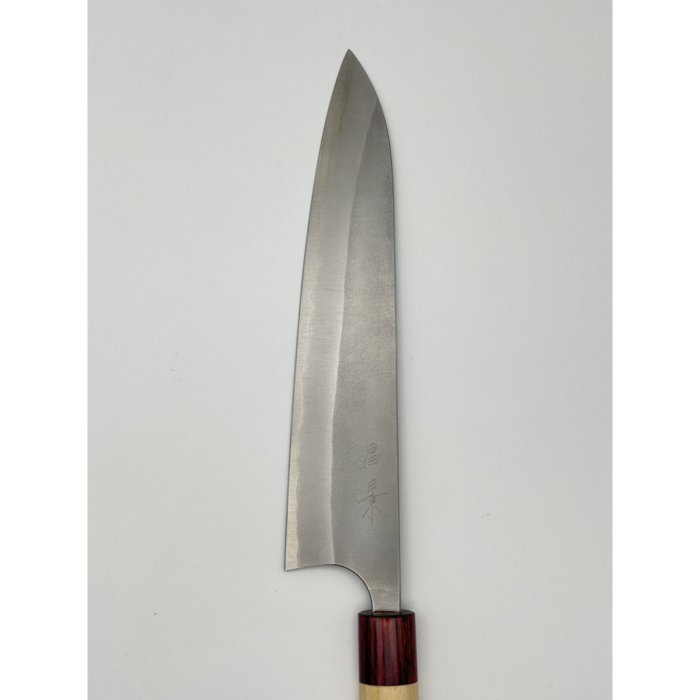 Masakage Yuki Shirogami 1 Kasumi Gyuto Japanese Knife 240mm Oval Magnolia Handle - Image 2