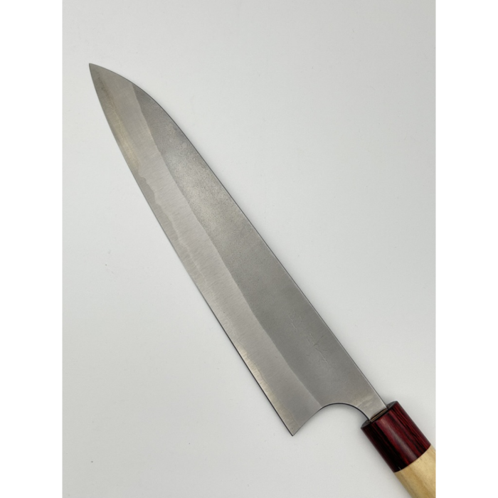 Masakage Yuki Shirogami 1 Kasumi Gyuto Japanese Knife 240mm Oval Magnolia Handle - Image 3