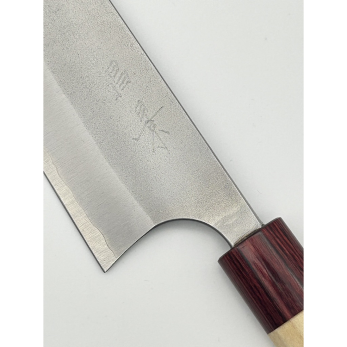 Masakage Yuki Shirogami 1 Kasumi Gyuto Japanese Knife 240mm Oval Magnolia Handle - Image 5