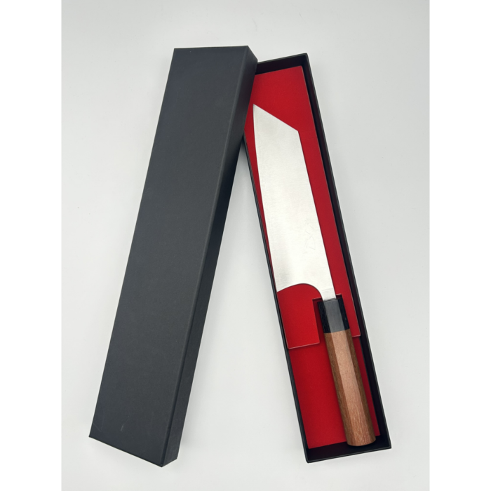 Takayuki Shibata Koutetsu Aogami Super Migaki Bunka Japanese Knife 165mm Octagonal Rosewood And Black Pakkawood Handle - Image 7