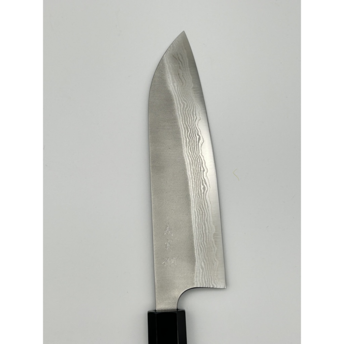 Yoshimi Kato Nashiji VG-10 Nashiji Santoku Japanese Knife 170mm Octagonal Rosewood Handle - Image 2