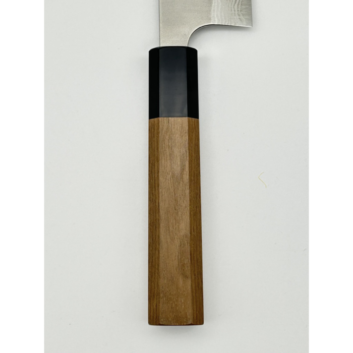 Yoshimi Kato Nashiji VG-10 Nashiji Santoku Japanese Knife 170mm Octagonal Rosewood Handle - Image 4