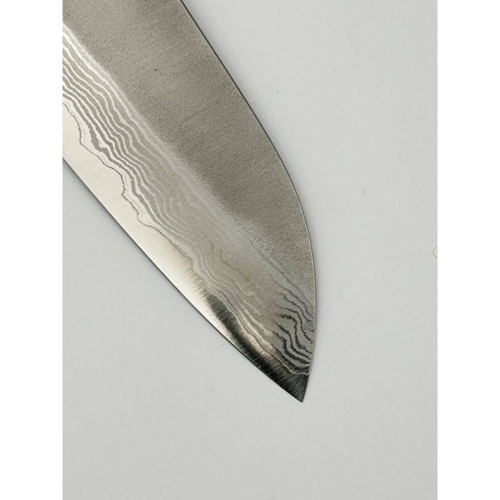 Yoshimi Kato Nashiji VG-10 Nashiji Santoku Japanese Knife 170mm Octagonal Rosewood Handle - Image 6