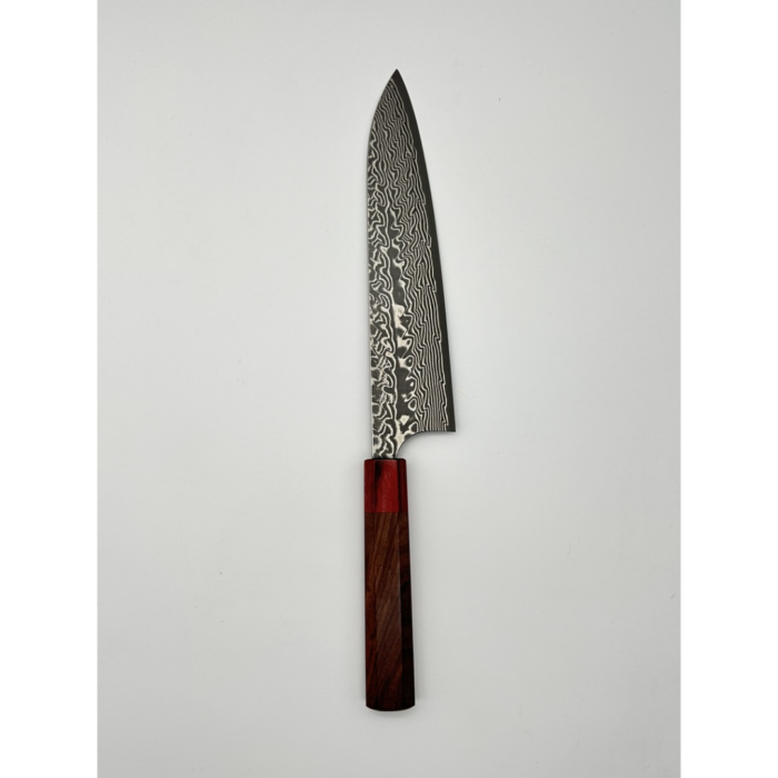 Yoshimi Kato SG2 Damascus Gyuto Japanese Knife 210mm Octagonal Rosewood Handle