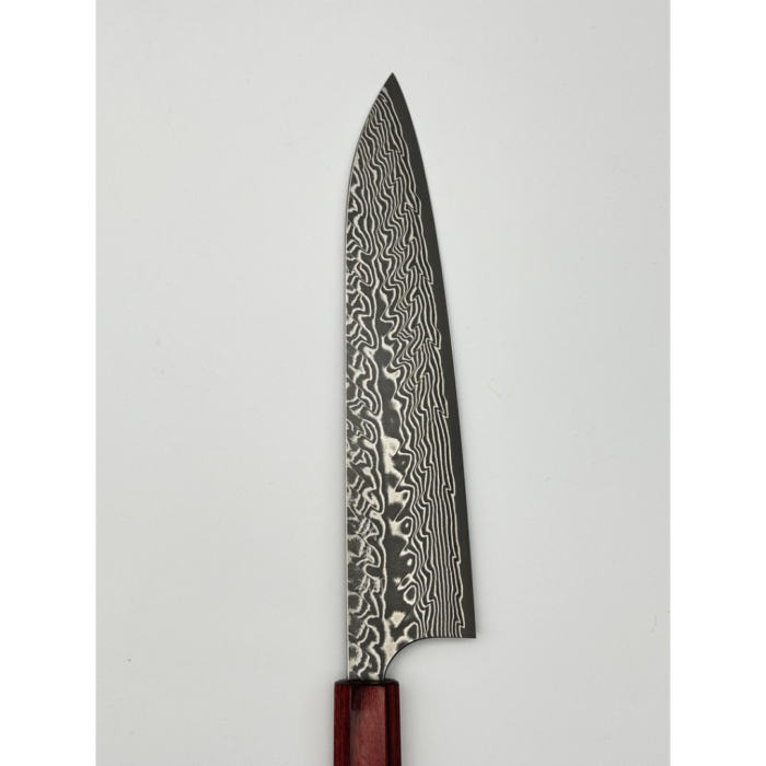 Yoshimi Kato SG2 Damascus Gyuto Japanese Knife 210mm Octagonal Rosewood Handle - Image 2