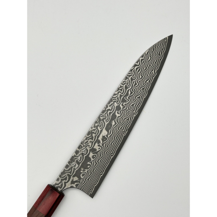 Yoshimi Kato SG2 Damascus Gyuto Japanese Knife 210mm Octagonal Rosewood Handle - Image 3