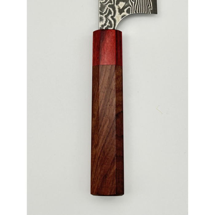 Yoshimi Kato SG2 Damascus Gyuto Japanese Knife 210mm Octagonal Rosewood Handle - Image 4