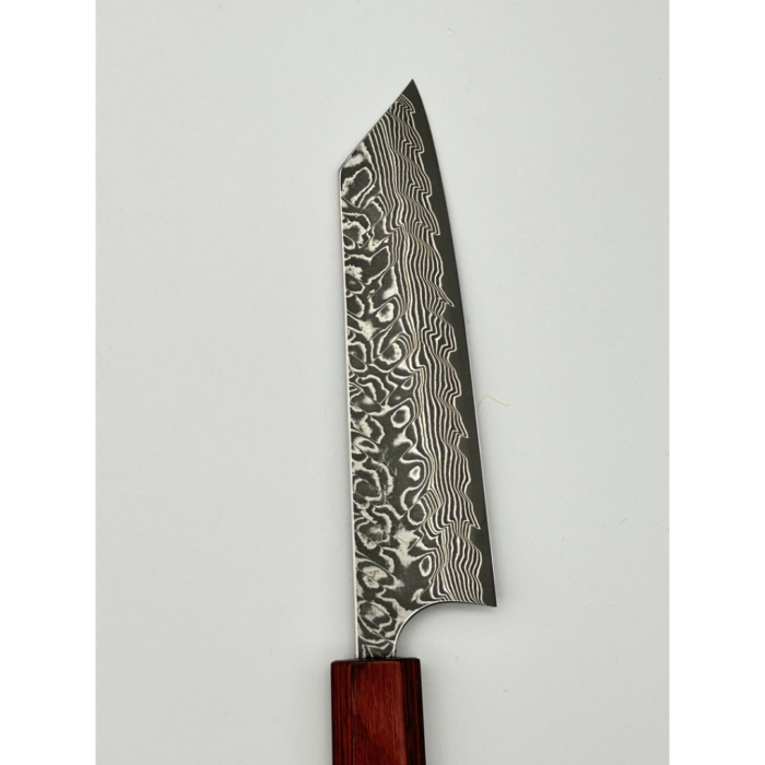 Yoshimi Kato SG2 Damascus Ko-Bunka Japanese Knife 130mm Octagonal Rosewood Handle - Image 2