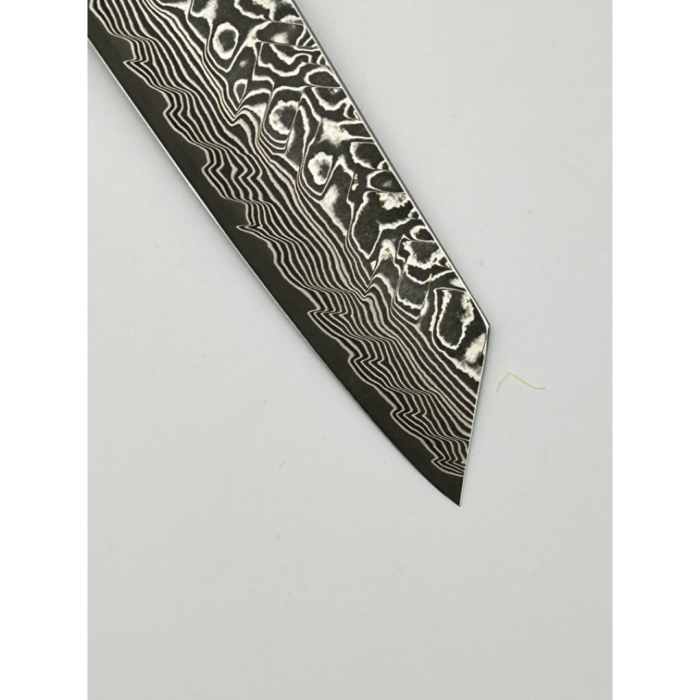 Yoshimi Kato SG2 Damascus Ko-Bunka Japanese Knife 130mm Octagonal Rosewood Handle - Image 6