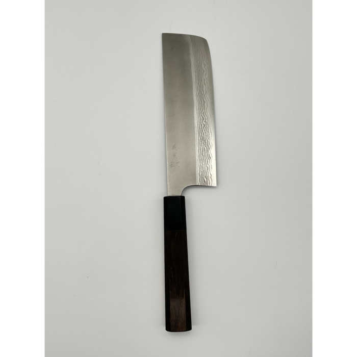 Yoshimi Kato VG-10 Nashiji Nakiri Japanese Knife 165mm Octagonal Walnut Handle