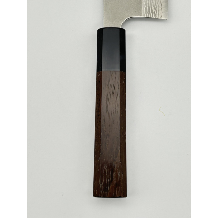 Yoshimi Kato VG-10 Nashiji Nakiri Japanese Knife 165mm Octagonal Walnut Handle - Image 4