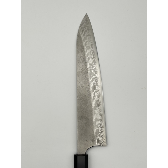 Yoshimi Kato VG-10 Nashiji Gyuto Japanese Knife 240mm Octagonal Walnut Handle - Image 2