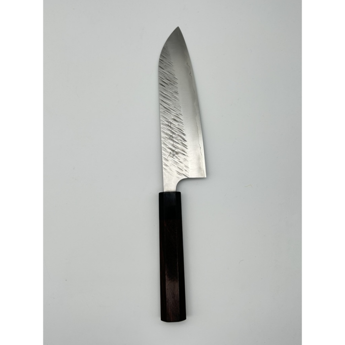 Yu Kurosaki Fujin SG2 Tsuchime Santoku Japanese Knife 170mm Octagonal Rosewood Handle