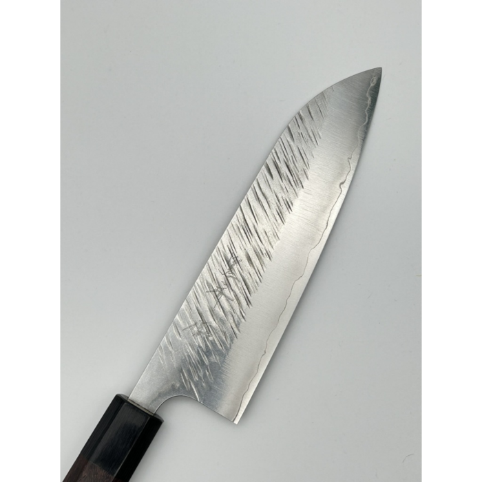 Yu Kurosaki Fujin SG2 Tsuchime Santoku Japanese Knife 170mm Octagonal Rosewood Handle - Image 3