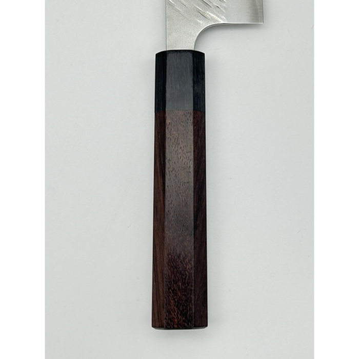 Yu Kurosaki Fujin SG2 Tsuchime Santoku Japanese Knife 170mm Octagonal Rosewood Handle - Image 4