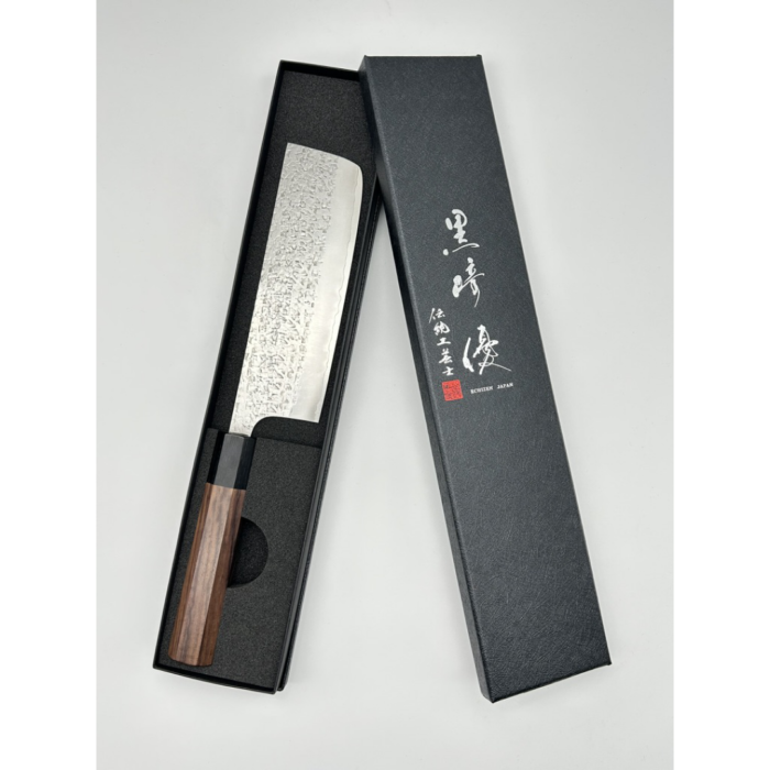 Yu Kurosaki Shizuku SG2 Tsuchime Nakiri Japanese Knife 165mm Octagonal Rosewood Handle - Image 7