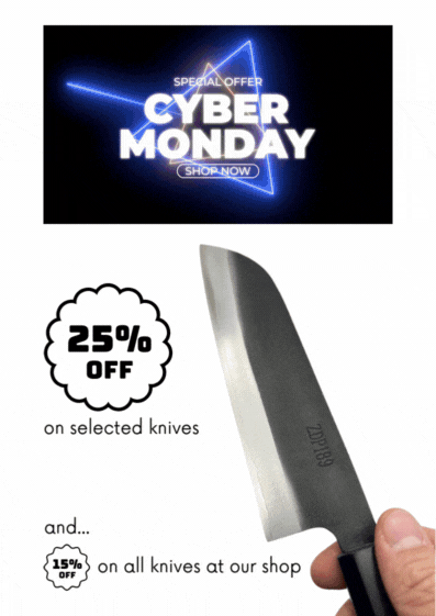 CM 25 on selected knives Small