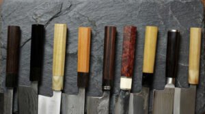 Variety of Japanese Knife Handles